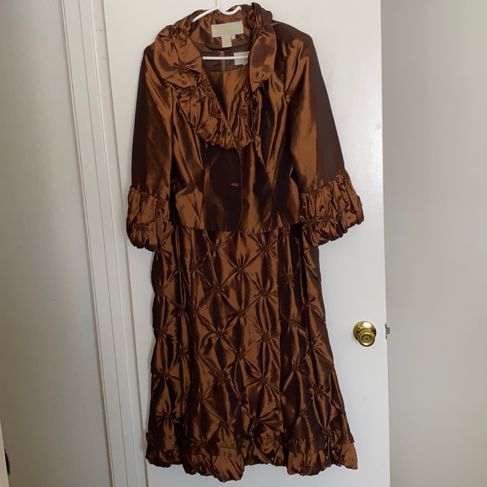 Bronze Brown 2 piece dress